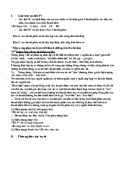 Đề cương cuối kì môn Việt ngữ học | Đại Học Hà Nội