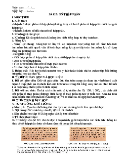 Chương VII. Bài 28: Số thập phân | Bài giảng Toán 6 | Kết nối tri thức