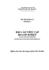 Xây Dựng Website Quản Lý Cửa Hàng | Môn Báo cáo thực tập - Đại học Mỏ – Địa chất