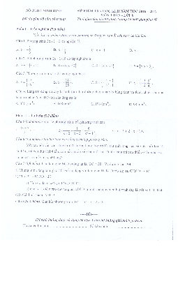 Đề thi HK2 Toán 8 năm học 2016 – 2017 sở GD và ĐT Ninh Bình