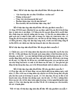 Viết 4-5 câu về việc dọn dẹp nhà cửa để đón Tết của gia đình em | Tập làm văn lớp 2 | Chân trời sáng tạo