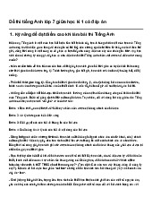 Đề thi tiếng Anh lớp 7 giữa học kì 1 Global Success có đáp án