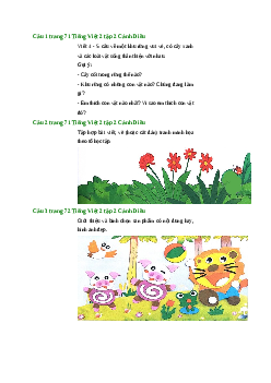 Giải SGK môn Tiếng việt 2 - Bài 26: Khu rừng vui vẻ (1) | Cánh Diều