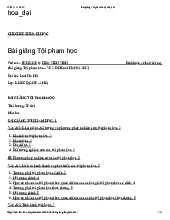 Bài giảng tội phạm học | Trường đại học Luật, đại học Quốc gia Hà Nội
