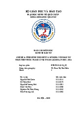 Tình Hình FDI tại Việt Nam Giai Đoạn 2015-2024 | Môn Kinh tế đầu tư - Đại học Kinh Tế Quốc Dân