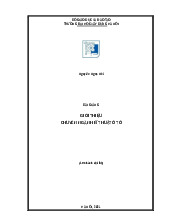Bài giảng Giới thiệu Chuyên ngành Kỹ thuật Ô tô Khóa 2021 | Môn Giới thiệu ngành - Đại học Xây Dựng Hà Nội