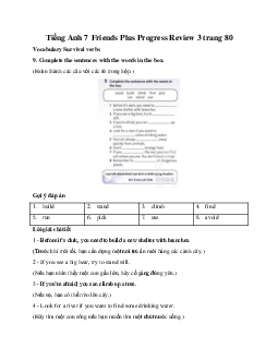 Tiếng Anh 7 Friends Plus Progress Review 3 trang 80