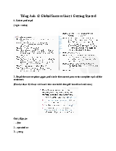 Giải SGK Tiếng Anh 12 Global Success Unit 1 Getting Started