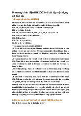 Phương trình điện li H2CO3 và bài tập vận dụng có đáp án