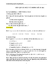Bài Tập Xác suất thống kê | Trường Đại học Nội vụ Hà Nội