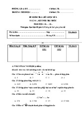 Đề thi giữa học kỳ 1 môn Toán lớp 5 năm học 2024 - 2025 - Đề số 1 | Bộ sách Kết nối tri thức