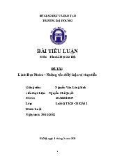 Tiểu luận Lãnh Đạo Nhóm – Những vấn đề lý luận và thực tiễn