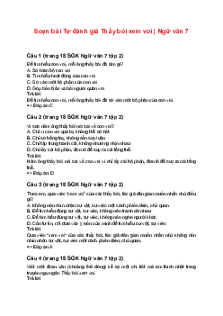 Soạn bài Tự đánh giá Thầy bói xem voi | Ngữ văn 7 sách Cánh diều