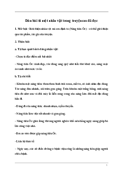 Hãy tưởng tượng và tả lại một nhân vật trong truyện em đã đọc | Tập làm văn lớp 5