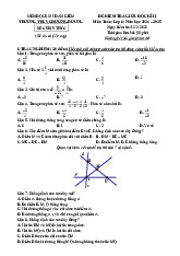Đề giữa học kì 2 Toán 6 năm 2024 – 2025 trường THCS Chương Dương – Hà Nội có đáp án