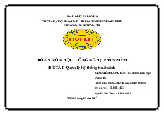 Đồ án Quản lý hệ thống thuê sách môn Công nghệ phần mềm | Trường Đại học Thủy Lợi