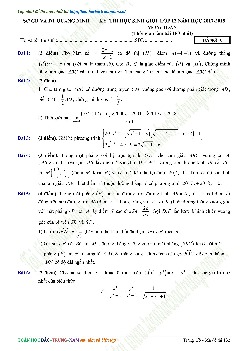 Đề thi HSG Toán 12 năm học 2017 – 2018 sở GD và ĐT Quảng Ninh (Bảng A)