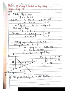 Bài tập tính toán môn Kinh tế vi mô