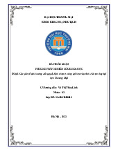 Các yếu tố ảnh hưởng đến quyết định chọn trường đại học của sinh viên trường đại học Thương Mại | Bài thảo luận phương pháp nghiên cứu khoa học