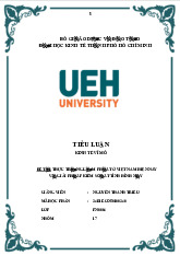 Tiểu luận kinh tế vĩ mô | Đại học Kinh tế Thành phố Hồ Chí Minh