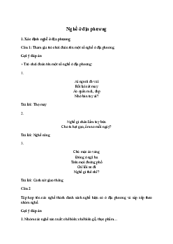 Giải Hoạt động trải nghiệm 7: Nghề ở địa phương | Cánh diều