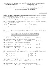 Đề thi thử tốt nghiệp THPT 2025 môn Toán Sở GD&ĐT Đà Nẵng