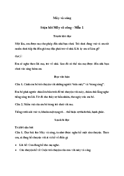 Soạn văn 6: Soạn bài Mây và sóng | Ngữ văn 6 | Kết nối tri thức