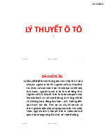 LÝ THUYẾT Ô TÔ 5 - PHẠM VĂN THỨC 1: BÀI MỞ ĐẦU VỀ Ô TÔ. Môn Lý thuyết ô tô | Trường Đại học Giao thông Vận tải.