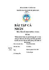 Kinh tế chính trị 4 - Kinh tế Chính trị Mác-Lê Nin (KTCT01) | Đại học kinh tế quốc dân NEU