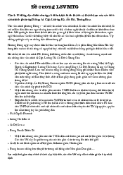 Đề cương ôn tập cuối kỳ 2 năm 2022 - Lịch sử văn minh thế giới | Đại Học Hà Nội