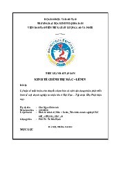 Kinh tế chính trị - Lý luận về tuần hoàn, chu chuyển của tư bản và cách vận dụng nhằm phát triển| Đại học Kinh Tế Quốc Dân