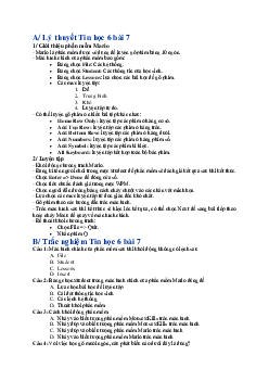 Lý thuyết và bài tập luyện tập Tin học 6 bài 7: Sử dụng phần mềm Mario để luyện gõ phím | Chân trời sáng tạo