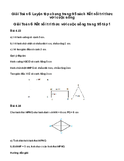 Giải Toán 6 Luyện tập chung trang 95 | Kết nối tri thức