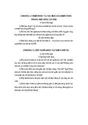 Câu hỏi ôn tập - Môn triết học Mác Lenin| Đại học Kinh Tế Quốc Dân