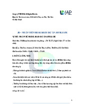 Tài liệu mô tả nghiên cứu thực nghiệm về dự án y sinh