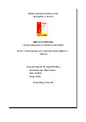 Tiểu luận Văn hóa kinh doanh và tinh thần khởi nghiệp MB | Văn hóa kinh doanh và khởi nghiệp | Đại học Bách Khoa Hà Nội
