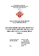 Báo cáo - Xây dựng Robot dò line môn Lập trình hệ thống | Trường Đại học Kiến trúc Đà Nẵng