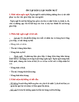 Tài liệu ôn tập Dẫn luận ngôn ngữ | Trường Đại học Kinh tế và Quản trị Kinh doanh, Đại học Thái Nguyên