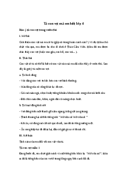 Tả con vẹt | Tập làm văn 4