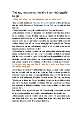 Thủ tục, hồ sơ nhập học lớp 1 cần những giấy tờ gì?