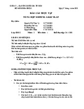 Báo Cáo Thực Tập Tổng Hợp Methyl Salicylat - Tài liệu tổng hợp