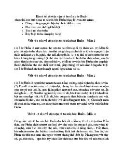 Viết 4-5 câu về việc nặn tò he của bác Huấn lớp 2 | Tập làm văn lớp 2 | Chân trời sáng tạo