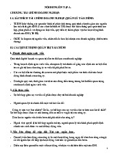 Nội dung ôn tập chương tài chính doanh nghiệp | Môn tài chính doanh nghiệp