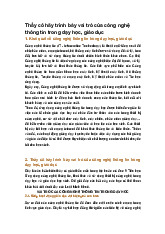 Thầy cô hãy trình bày vai trò của công nghệ thông tin trong dạy học, giáo dục