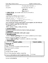 Giáo án ôn tập môn Tiếng anh lớp 4 tuần 18 | Bộ sách Global Success | Tiểu học ( Chương trình mới)