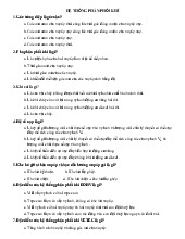 Câu hỏi trắc nghiệm Hệ thống phân phối khí môn Nguyên lý kinh tế    | Học viện Nông nghiệp Việt Nam