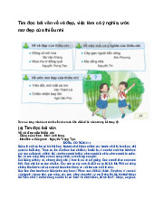 Tìm đọc bài văn về vẻ đẹp, việc làm có ý nghĩa, ước mơ đẹp của thiếu nhi - Tiếng việt 5