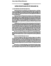 Chương I: Những Vấn Đề Chung Về Kế Toán Quản Trị - QT101