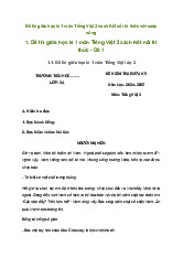 Bộ đề thi giữa học kì 1 môn Tiếng Việt 3 năm 2024 - 2025  sách Kết nối tri thức với cuộc sống