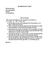 Đề kiểm tra theo nhóm môn Kinh tế vĩ mô | Đại học Kinh tế Thành phố Hồ Chí Minh